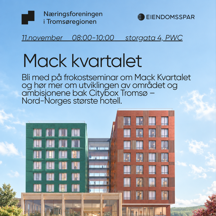 Mack Kvartalet og Citybox Tromsø – et nytt byrom tar form